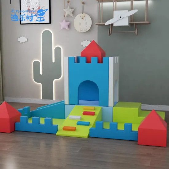Different Styles Indoor Themed Soft Play Gaming Devices with Collision Resistant Designs 