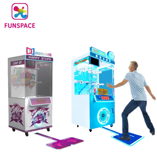Funspace Game Hall Challenge Dance Running Game Machine Free Win Gift Arcade Doll Crane Machine 