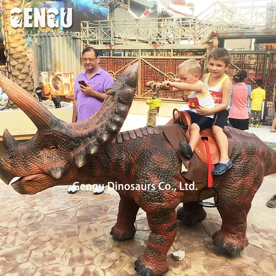 Amusement Park Walking Animatronic Dinosaur Ride 