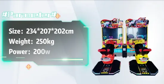 Ama 32 Inch 2 Players Coin Operated Max Tt Motorcycle Racing Simulator Arcade Game Machine 