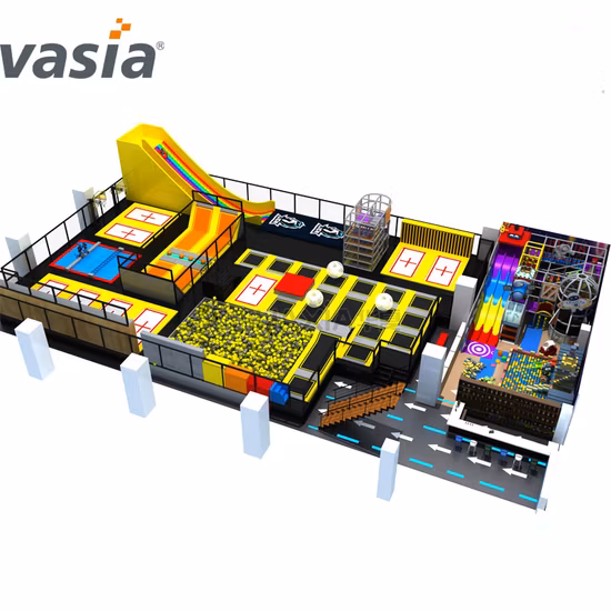 Verified Supplier Adventure Play Park Big Games Indoor Playlands Trampoline Park