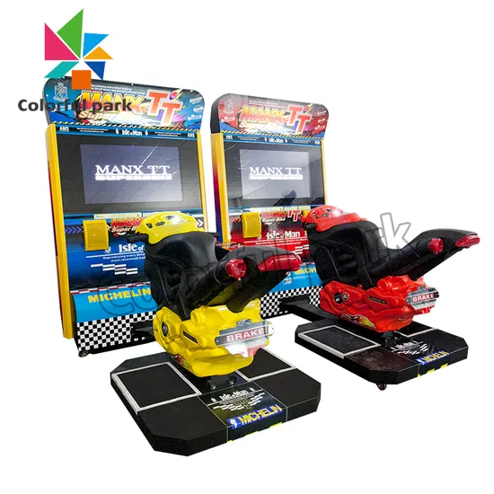 Colorful Park Wholesale Video Game Racing Simulator Arcade Game Machine Motorcycle Racing Game Machine 