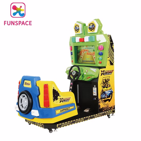 Kids Coin Operated Racing Car Video Games Machine