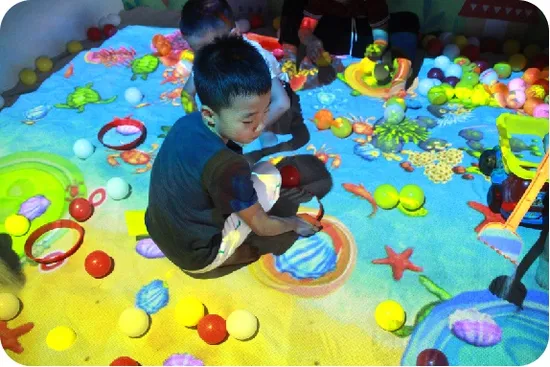 Indoor Interactive Kids Projection Multiplayer Sand Table Games Machine 
