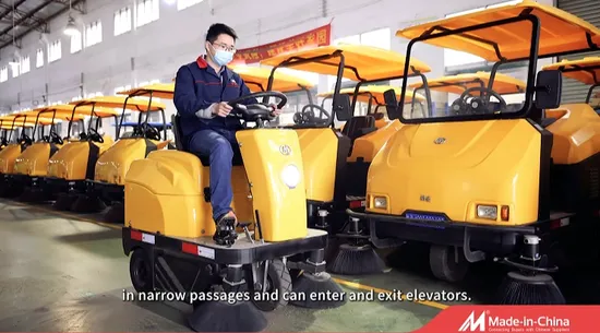 Industrial Floor Cleaning Automatic Rechargeble Floor Sweeper Commercial Road Scrubber Machine 