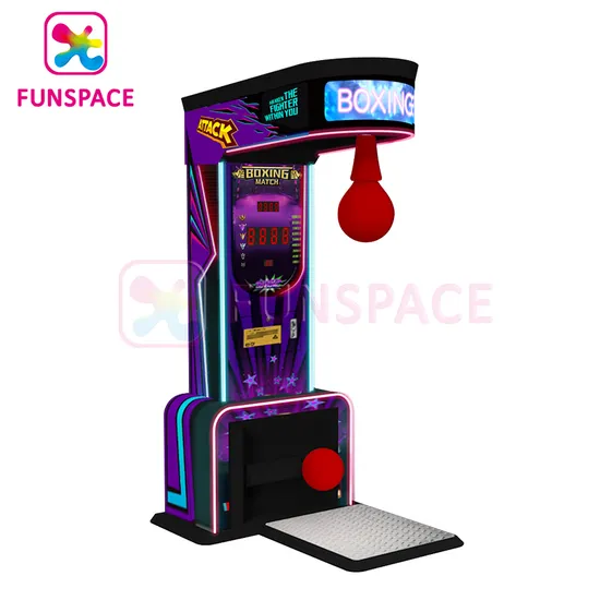 Funspace Indoor Coin Operated Adult Boxer Sport Music Arcade Ultimate Big Boxing Punch Simulator Electronic Game Machine 