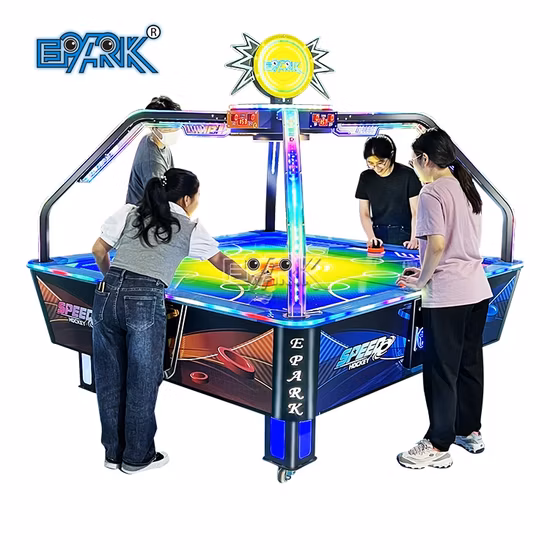 Coin Operated Game Machine 4 Person Speed Hockey Indoor Sport Arcade Redemption Game Machine