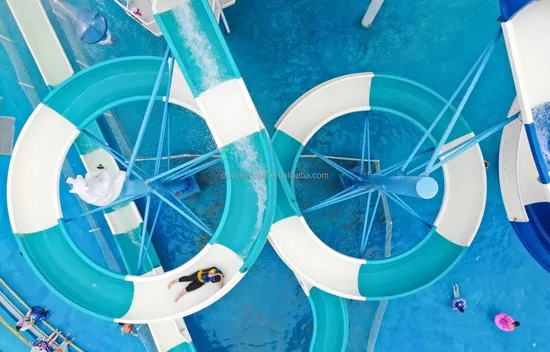 China Adult Water Park Amusement Outdoor Kids Water Play Rides Fiberglass Spiral 