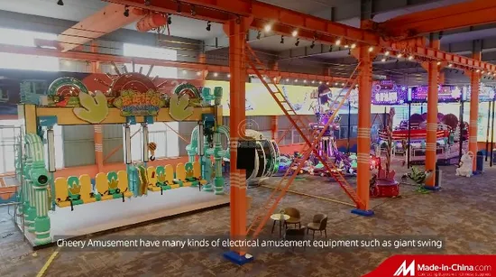 Outdoor Amusement Park Euipment Thrill 360 Degree Rotating Top Spin Rides 