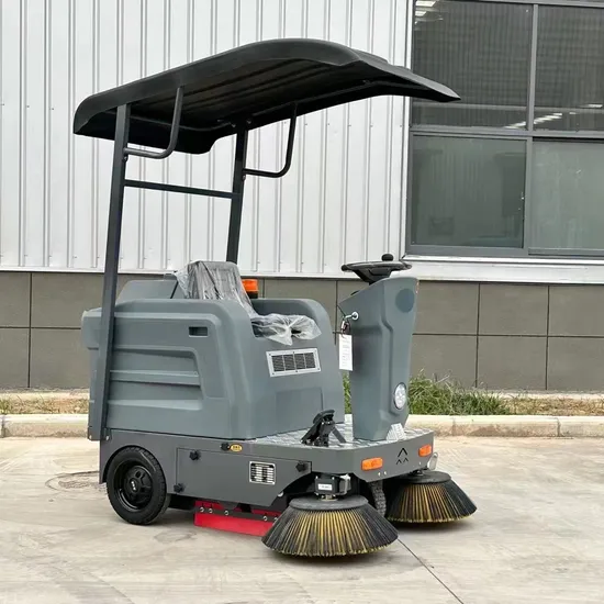 China Small Asphalt Ride on Electric Wash Cart Cleaning Park Robotic Industrial Cleaner Brush Floor Street Car Factory Manual Truck Mini Vacuum Road Sweeper 