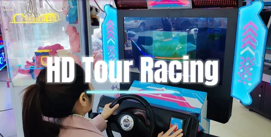Ama Indoor Arcade 4D Electronic Car Racing Game Simulator Machine 2 Car Racing Game Machine 