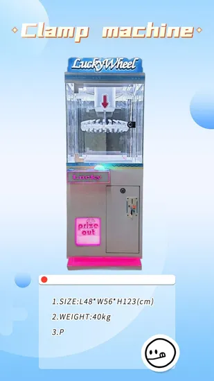 Single Player Mini Claw Crane Machine 24 PCS Prize Lucky Gift Vending Game for Kids Arcades 