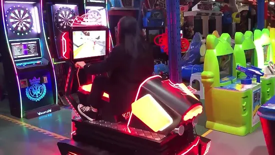 Coin Operated Dynamic Locomotive Electric Driving Car Simulator Racing Arcade Game Machine 
