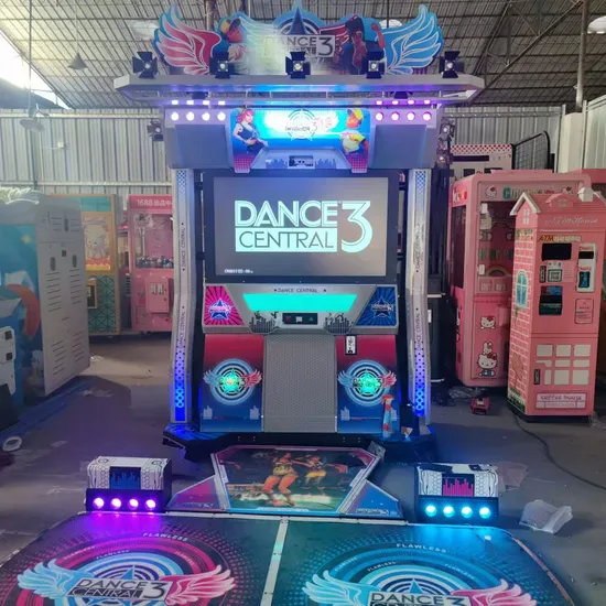 Shiliyu Coin Operated Machine Dance 3 Arcade Music Video Dancing Game Machine 