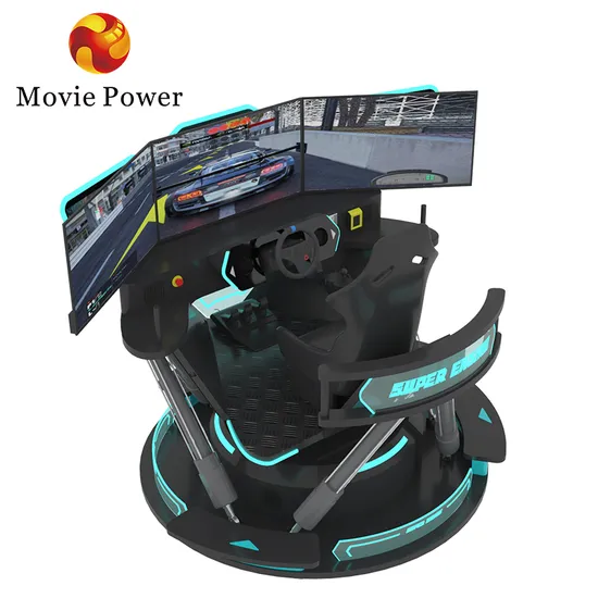 6dof Motion 3 Screen Racing Simulator Driving Car Game Machine 