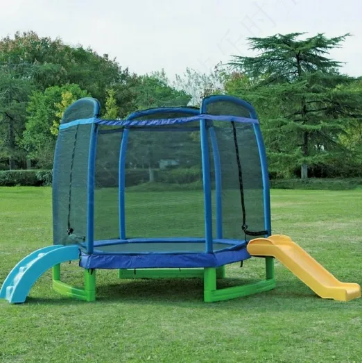 Safe Outdoor Trampoline Park Slide for Kids with High Elasticity and Convenient Design 